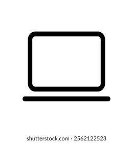 Laptop icon set. Vector illustration.