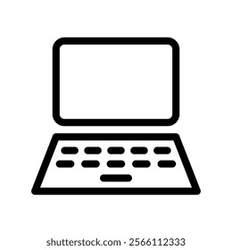 Laptop icon set. Vector illustration.