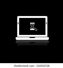 Laptop Icon with shadow