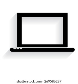  Laptop Icon with shadow 