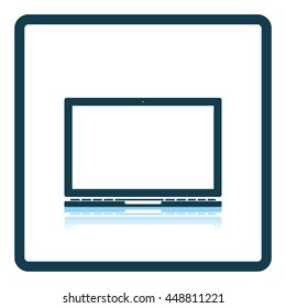 Laptop icon. Shadow reflection design. Vector illustration.
