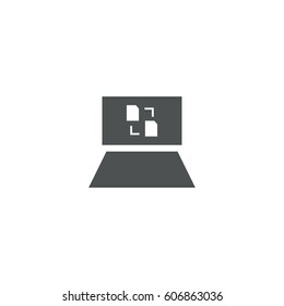 laptop icon. sign design