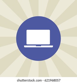 laptop icon. sign design. background