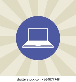 laptop icon. sign design. background