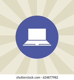 laptop icon. sign design. background