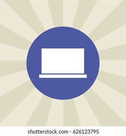 laptop icon. sign design. background