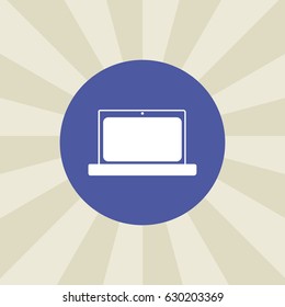 laptop icon. sign design. background
