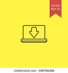 laptop. laptop icon. sign design. Vector EPS 10.