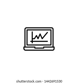 laptop icon sign signifier vector