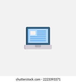 Laptop icon sign vector,Symbol, logo illustration for web and mobile