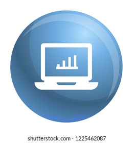 Laptop icon. Simple illustration of laptop vector icon for web design isolated on white background