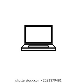 laptop icon, simple vector design of laptop icon