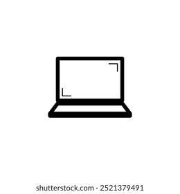 ícone de laptop, design de vetor simples do ícone de laptop