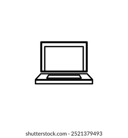 laptop icon, simple vector design of laptop icon