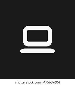 Laptop icon simple vector illustration.