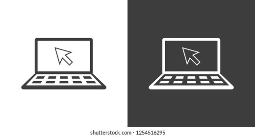 laptop icon stock vector illustration