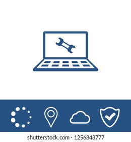 laptop icon stock vector illustration