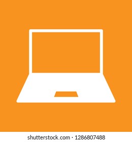 Laptop icon, stock vector illustration, EPS10.