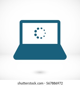 laptop icon stock vector illustration