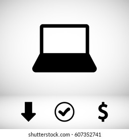 laptop icon stock vector illustration