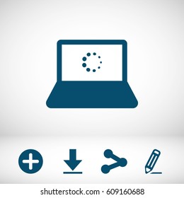 laptop icon stock vector illustration