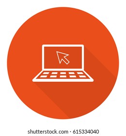laptop icon stock vector illustration