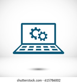 laptop icon stock vector illustration