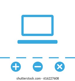 laptop icon stock vector illustration