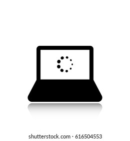laptop icon stock vector illustration