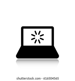 laptop icon stock vector illustration