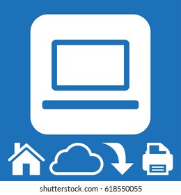 laptop icon stock vector illustration