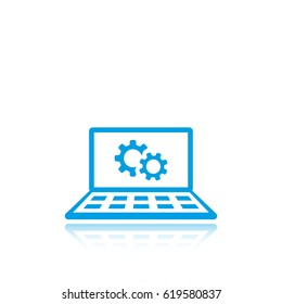 laptop icon stock vector illustration