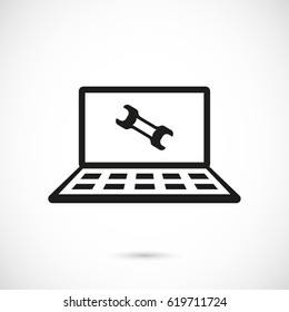 laptop icon stock vector illustration