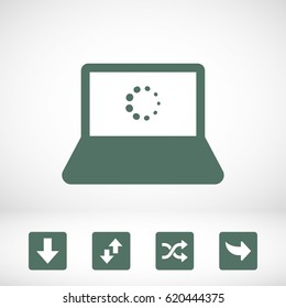 laptop icon stock vector illustration