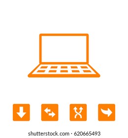 laptop icon stock vector illustration