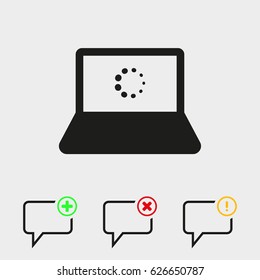 laptop icon stock vector illustration