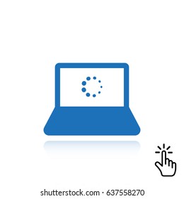 laptop icon stock vector illustration