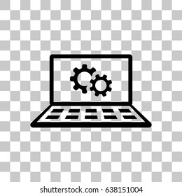 laptop icon stock vector illustration