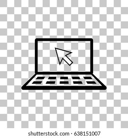 laptop icon stock vector illustration
