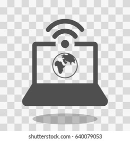 laptop icon stock vector illustration