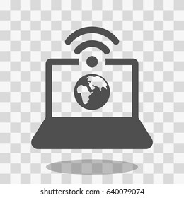 laptop icon stock vector illustration