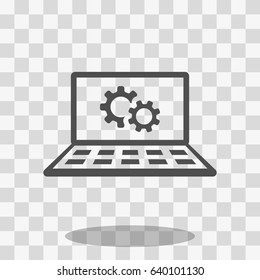 laptop icon stock vector illustration