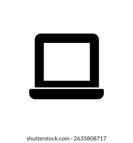 Laptop icon symbol for apps and websites. computer sign and symbol
