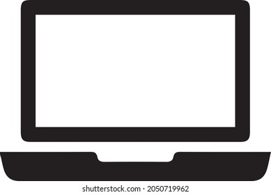 Laptop-Symbol mit einfacher Form