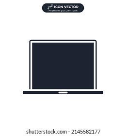 laptop icon symbol template for graphic and web design collection logo vector illustration