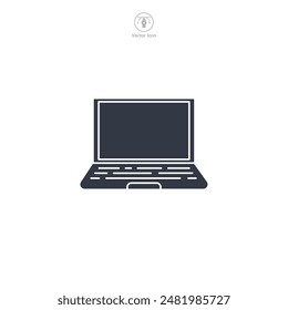 Laptop Icon symbol vector illustration isolated on white background