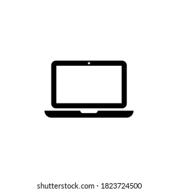 Laptop icon symbol vector isolated on white background