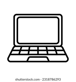 Notebook-Symbol mit Technologiekonzept