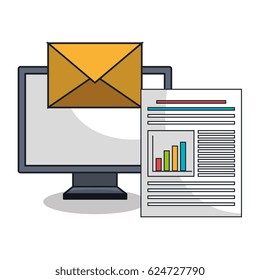 laptop icon technology digital isolated