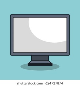 laptop icon technology digital isolated